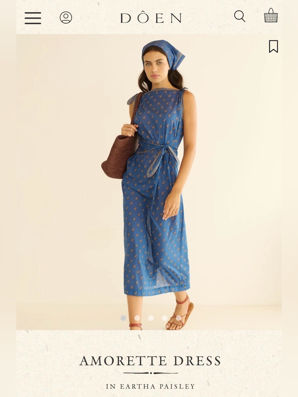 Doen AMORETTE DRESS in eartha paisley